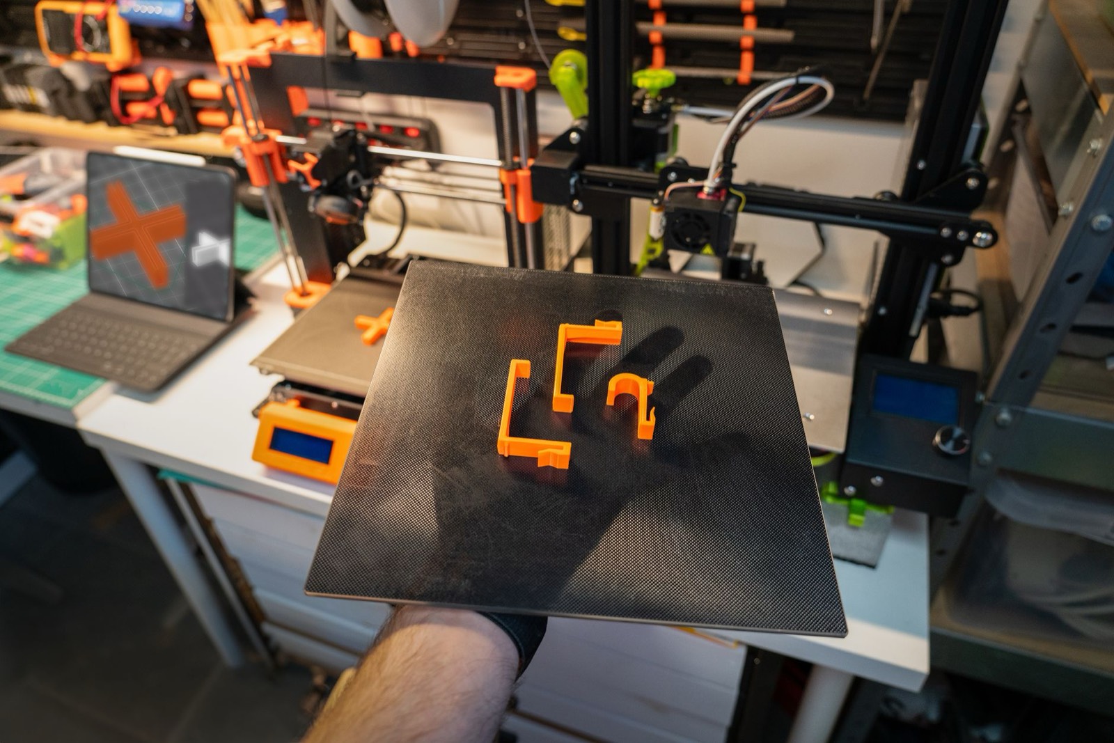 Nuage de points et maillage d'un objet scanné en 3D, prêt pour l'impression